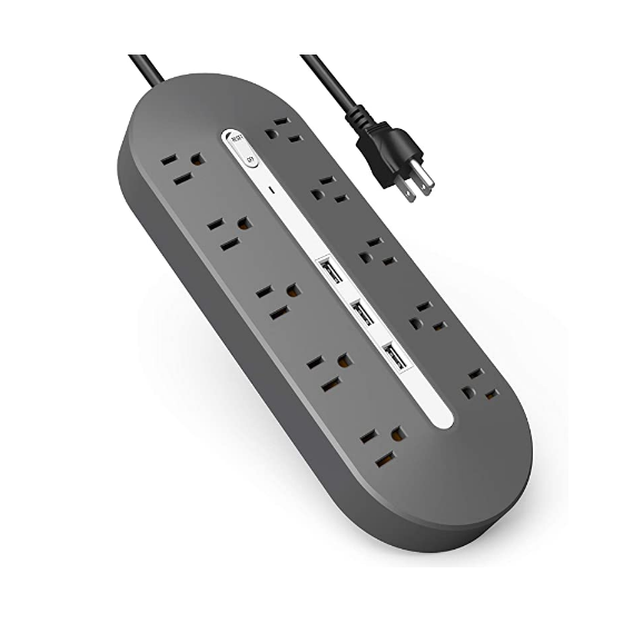 SALE 15 Packs 6.5Ft Wall Mountable Multiplug Strip